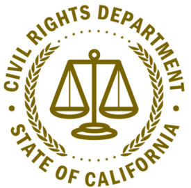 Logo of California Civil Rights Department